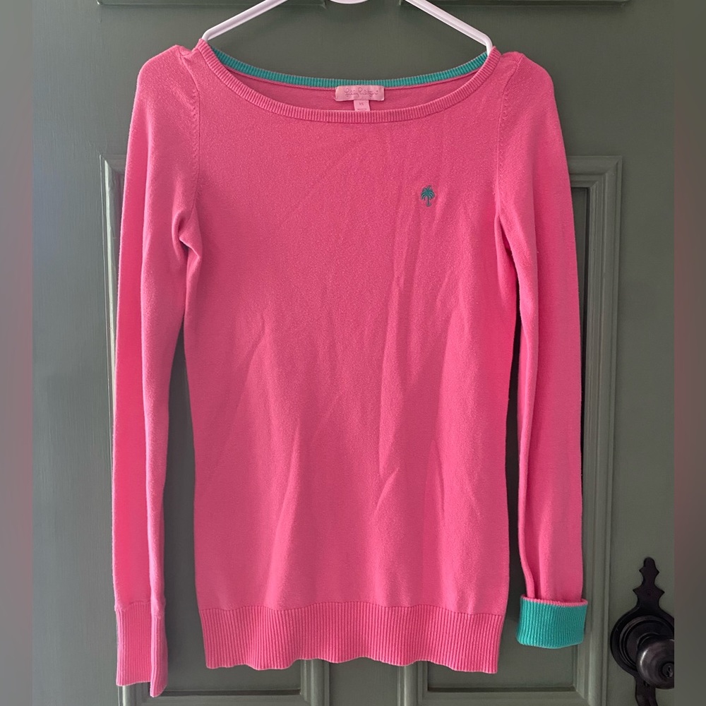 Lilly Pulitzer Maria Pink Sweater.
